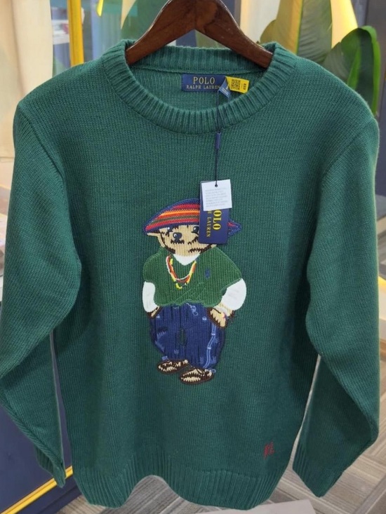 Polo Ralph Lauren Other - New Polo by Ralph Lauren Green Crewneck Bear Sweater